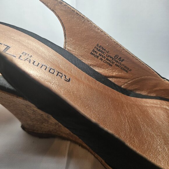 CL By Laundry Womens Shoes Heels Wedges Size 6 - Picture 3 of 8
